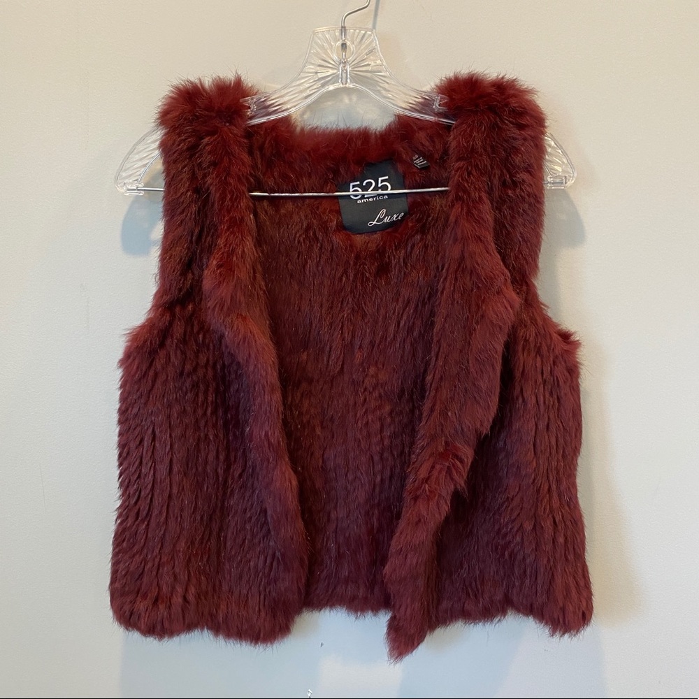 Real fur vest